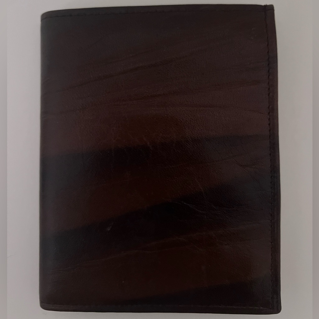 Dark Brown Leather Card Vintage
